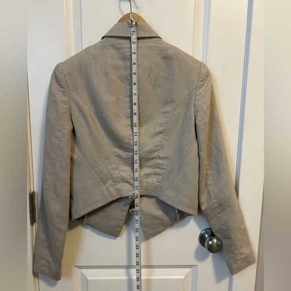 Twenty8Twelve Cropped Linen Blazer - Sz US4 - Picture 5 of 14